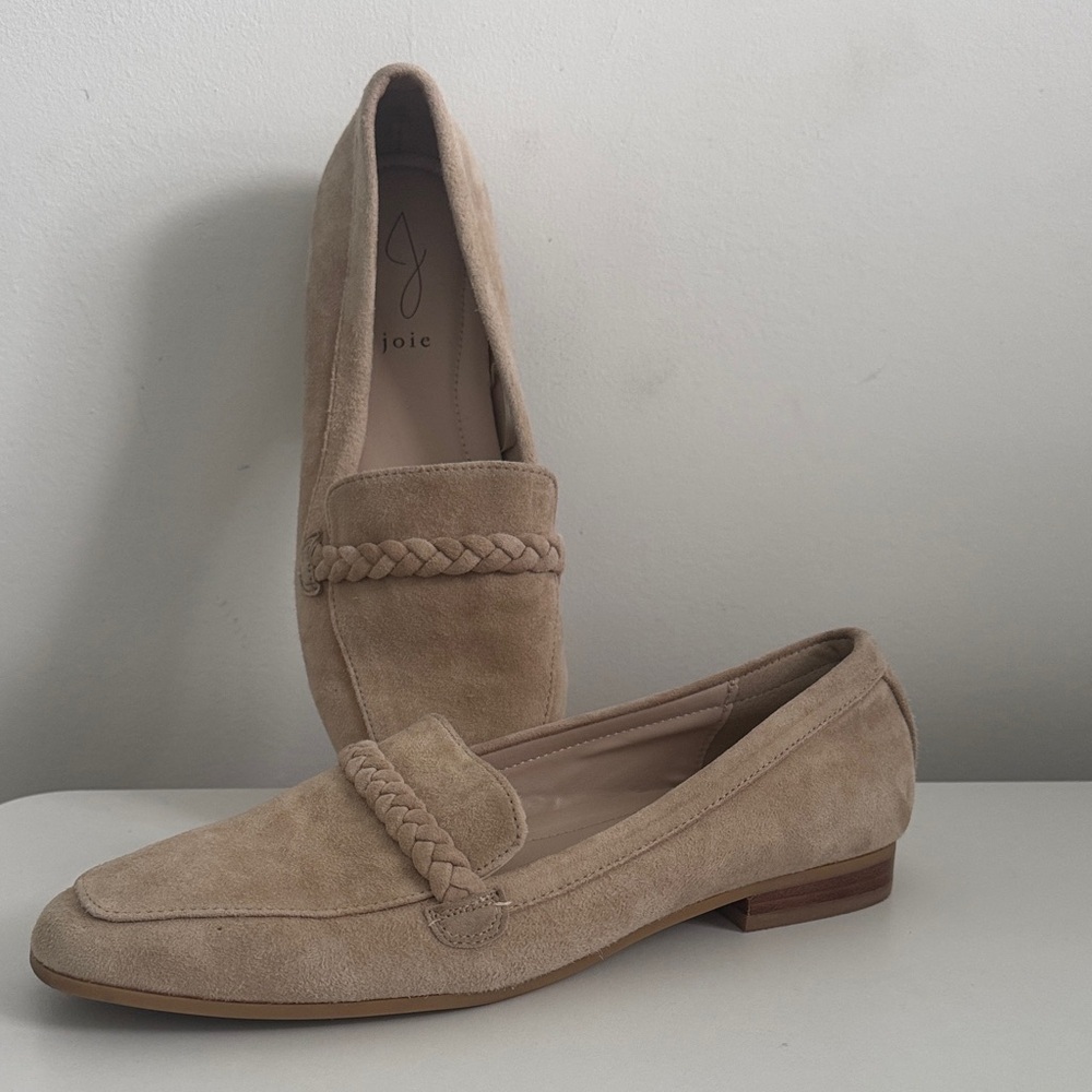 JOIE Cream suede leather Loafers size 9M - Picture 2 of 8